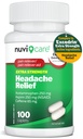 Reliéf bolesti hlavy s Acetaminophen 250 mg, Aspirin (NSAID) 250 mg, Kofein 65 mg - Dočasná úleva od menšiny Aches & Pains - Porovnejte s Excedren Extra Strength Pain Reliever (100 Kapletů)