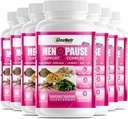 GreeNatr Herbal Menopauza Support Complex for Hot Flashes, Night Sweats & Mood Swings Relief. Promotes Balanced Hormon Levels - Black Cohosh, Dong Quai, Licorice Root & Kelp Leaves (12 lahví)