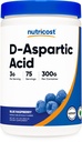 Nutricost D- aspartová kyselina (DAA) Powder 300G (Blue Raspberry) - ochucený D- aspartová kyselina Powder Dodatek