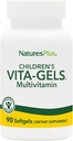 NaturesPlus Children 's Vita- Gels Multivitamin, Natural Orange Flavor - 90 Softgels, Balení 2 - Gluten zdarma - 180 Celkem Service
