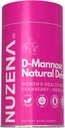 Nuzena D- Mannose + 1000mg s Cranberry 150mg, balení 60 Přírodovědecké kapsle na podporu moči s Hibiscus Flower 100mg a Dandelion Root 100mg per Serving of 2 Kapsle