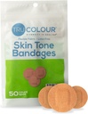 Tru- barva kůže Tone Spot obvazy, Resealable Bag (50 Počet) - flexibilní, vodotěsný, PFAS- Free Adhesive Strips Nápověda Protect Blisters, Pimples, Pokes - Olive