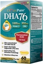 LABO Nutrition OmaxPure DHA76 Omega 3 Fish Oil, Ultra- Koncentrovaný 76% 950mg DHA, EPA, 60 Počet, farmaceutická třída, Superkritický CO2 extrahovaný rTG formulář, pro srdce, kloub, mozek a imunitní zdraví