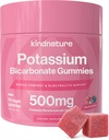 KINDNATURE High Draslík Supplement Gummies 500mg - Žvýkačky pro dospělé a děti - Čisté draselné Bikarbonát Minerální dodatek - Vegan, gluten zdarma, non GMO - 60 Gummies (30 Day Supply)