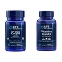 Life Extension Super Ubiquinol CoQ10 s vylepšenou Mitochondrial Support & Vitamíny D a K s Sea-jód, Vitamin D3