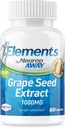 NeuropAWAY prvky Grape Seed Extract 1000mg Per Serving (60 500mg Acid Resistant Kapsle Per Lahvička) Třetí strana Tested Made in a cGMP Facility