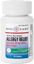 GeriCare Lortish 10mg Non- Drowsy 24- Hour Allergy Relief, Antihistaminika / Sinus Support Tablety pro Runny Nose, Nutsising, Itchy, 30 Count, 1 Pack.