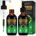 Mullein Leaf Extract Drops for Lungs, 120ML Natural Mullein Leaf Drops Appendix Lung Cleanse for Imunni and Respirate Health Support for Smokers