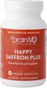 Dr. Amen BrainMD Happy Saffron Plus - 90 Kapsle, Balení 2 - Se Saffron Flower Extract, Curcumin & Zinek - Vegan, Gluten Free - 60 Celkem Služeb
