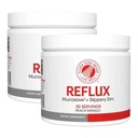 Reflux Stravovací dodatek - Peach Mango Flavor - Každý Tub = 30 Scoops = 30 Servings - Mucosal Podpora pro kyselé otázky - s Mucosave FG a Slippery Elm Bark (2 Tubs)