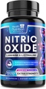 Oxid dusnatý Booster 2560mg - Extra síla L Arginine & Citrulline Dodatek pro muže a ženy - Premium Muscle Supporting Nitric Booster - Natural Energy & Heart Health Support - 180 Kapsle
