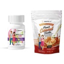 BariatricPal Duodenal Switch Kompletní 30denní zásobovací vitamin Pack (Iron- Free Capsule vápník Citrát měkké žvýkání s probiotika - Francouzský karamel Vanilla)