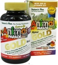 NaturesPlus Animal Parade Gold Children 's Multivitamin - Assort Cherry, Orange & Grape Flavors - 120 Animal- Shaped Chewable Tablety, Balení po 2 - Vegan, Gluten Free - 120 Celkem Služeb
