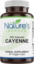 NATURE 'S Garden ESSENTIALS Cayenne - 90 Veggie Caps s 500 mg organického Cayenne pepř prášek