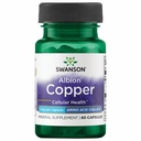 Swanson Albion Chelated Copper 2 miligramy 60 Kapsle