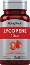Piping Rock Lycopene 10mg PHARMAN124; 240 Softgels PHARMAN124; Non- GMO, gluten zdarma dodatek