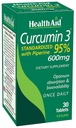 Curcumin Complex 600 mg, 30 mmol Počet 124; Kurkumin Extrakt s bioperínem pro zvýšenou absorpci, 95% Kurkuminoidy CU124; Vegan, Denní společný a imunitní Supplement