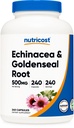 Nutricost Echinacea & Goldenseal Root, 500mg, 240 Kapsle - Vegetariánské Caps, non GMO, gluten zdarma