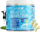 Grass Fed Colostrum dodatek 2000mg, 120 Gummies Cukr zdarma 40% IgG Bovine Colostrum Gummies + Probiotic, Multivitamin Etc pro imunitní podporu, Gut podpora, Vlasy a kůže