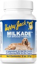 Happy JACK Milkade Dog Chovné & Ošetřující dodávky, Podpora produkce mléka pro ženy a zdravé vrhy, Těhotné Prenatal Vitamin s vitamínem B1 (2 oz)