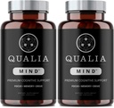 Qualia Mind Nootropics 105 ct 2-Pack current 124; Top Brain Supplement for Memory, Focus, Mental Energy, and Concentration with Ginkgo biloba, Alpha GPC, Bacopa monnieri, DHA & More, (6 týdnů dodávky)