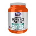 Nyní Potraviny Sportovní výživa, Strouted Brown Rice Protein, 80% protein, Neochucený prášek, 2- Pound
