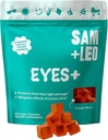 SAM + LEO EYES + Gumové vitamíny pro děti - všechny přírodní, veganské oční vitaminy pro děti & dospívající - Vitamin A, zinek, lutein a zeaxathinové gumy - Orange Flavor - 60 / ct