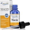 Niacin Liquid Drops Made in the USA - Vitamin B3 dodatek - 500% DV per Serving - 36 Servings per Container - Skvělé pro muže, ženy, děti - Vegan Vitamin B7 Liquid - Bulk Velikosti také k dispozici
