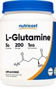 Nutricost L- glutamin Powder 1 KG - bez příchutí, Non- GMO, gluten zdarma