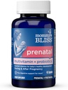 Mamina je Bliss Prenatal Multivitamin + Probiotic pro ženy w / Folic Acid, podporuje vývoj dítěte a máma je potrava w / zinek, vitamin B6 & B12, Ginger & Cholin, Vegan & gluten zdarma (45 Služení)