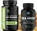 Irish Sea Moss a Green Tea Weight Loss Pills 124; Metabolismus Booster & štítné žlázy Podpora s Bladderwrack, Burdock Kořen & Zelená káva 124; Appetite Suppressant & Imunitation Support Capsule 124; 90 & 120 Kapsle