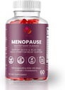 Menopauza Gummies s Black Cohosh & Ashwagandha KSM-66 - Organický dodatek pro dámské wellness - 60 Počet