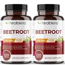 léčivá směs Organic Nitric Oxide Beet Root Capsules 1300mg - podpůrný imunitní systém, Nitric Oxide Booster - 120 Počet (2 balení)