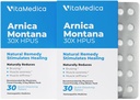 VitaMedica Arnica Montana Blistr Balení 30X Tablety pro pohmoždění bolesti a otoky 124; Plant based Formule 124; Doporučeno Plastové chirurgie 124; Přírodní zotavení Chirurgie nebo zranění 124; 2 Balení 124; 30 Služeb