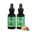 Organika Bee Propolis Tincture 1 oz x 2 Pack: Clean and Vegan Propolis Extract for Imunitary Defenses, throat, and Breath - Free of Gluten, GMO, & Umělé Flavors - 20 Day Prop Drops Supply