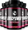 (5 Pack) EreCPower pro muže, Oficiální EreCPower pilulky, Přírodní mužský dodatek k palivové energii a podpora celkové zdraví, Erec výkon, Review (300 Kapsle)