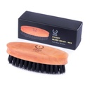 ZEUS Pocket Beard & Mustache kartáč pro muže, Cestovní velikost grooming nástroj s měkkou kančí vlasové brigles pro Beard Styling & Detangling (Made in Germany) N92