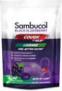 Sambucol Black Elderberry Cough Relief Lozenges - Kašel Kašel pro dospělé, Sambucus Elderberry Lozenges, s Ivy Leaf, Cough & Mucus Relief, Imunitní podpora, Berry Eucalyptus - 24 Počet, 3 Pack