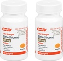 Rugby Ultra Strength Simethicone Gas Relief 180 mg - Maximum Gas Relief pro dospělé - Může pomoci s příznaky Flatulence, Nadýmání, Plynové Fullness - 60 Softgels (2 Pack)
