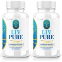 rize laboratoře - LivPure Power by Nature - Advanced Formule - Čistá podpora Dietní dodatek pro podporu jater, Extra síla, Vegan, Játra Funkční pilulky (120 Kapsle)
