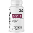 Mládež & Tonic Ledviny Čištění Detox pro reziduální metabolický odpad & nadbytek tělesné vody pro močový trakt & močové měchýře Zdraví 60 Kapsle