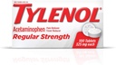 Tylenol Pravidelné tablety síly s 325 mg acetaminofenu, Reliever na snížení horečky a bolesti na bolest hlavy, zadní Ache, bolest svalů a menstruační křeče, 2 balení