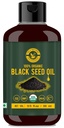 Black Seed / Nigella Sativa / Kalonji Seeds Oil (10.15 fl oz), Virgin Cold-Pressed, Pure & Natural, No GMO, Untreated Black Seed Oil - Zdroj Thymoquinone & Omega 3,6 & 9