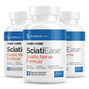 SciatiEase Sciatic Nerve Support Health Supplement - Nerve Support Formule s AlphaPalm, Pea, vitamin B Complex, alfa kyselina lipoová 300mg - 3 láhve