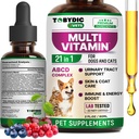 Kočka a pes Multivitamin 21 v 1 Pet doplňky s Cranberry & Glucosamine - Přírodní medicína a podpora pro UTI, močový trakt, močová měchýř, močová měchýř, Ledvina, Kožní plášť, Spojky Léčba vyrobené v USA