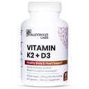 Vitamin D3 K2 Kapsle - 2- in-1 Vitamin K2 MK7 100 mcg + VIT D3 5000 IU (125 mcg) Dodatek stravy pro podporu kostí, zubů, svalů a imunitního zdraví *, 60 Počet