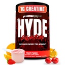 PROFUPS Mr. Hyde Signature Pre Workout Powder with Creatine, Beta Alanin & Caffeine - Výkon, Energie & Vytrvalost - Čisté Fitness & Gym doplňky pro muže a ženy (Ovocný punč, 60 Služeb)