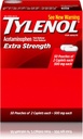 Tylenol (R) Extra- Strength, 2- Caplet Dávkování, 100 kaplet celkem, 500 mg na jednu