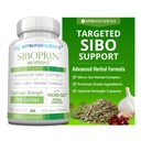 Schválená věda Siboprin - 60 Kapsle - Podpora Gut Balance, Soothe Intestinální Irritation, Nápověda s křeče a nafouknutí - Caparin Acid, Barberry, Oregano - Vegan