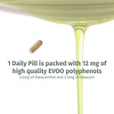 Kapsle Oleocan ™ - 90 denní dodávka - Premium EVOO Polyfenol dodatek - 3.5mg Oleocanthalu a 3.5mg Oleaceinu - Broad Spectrum